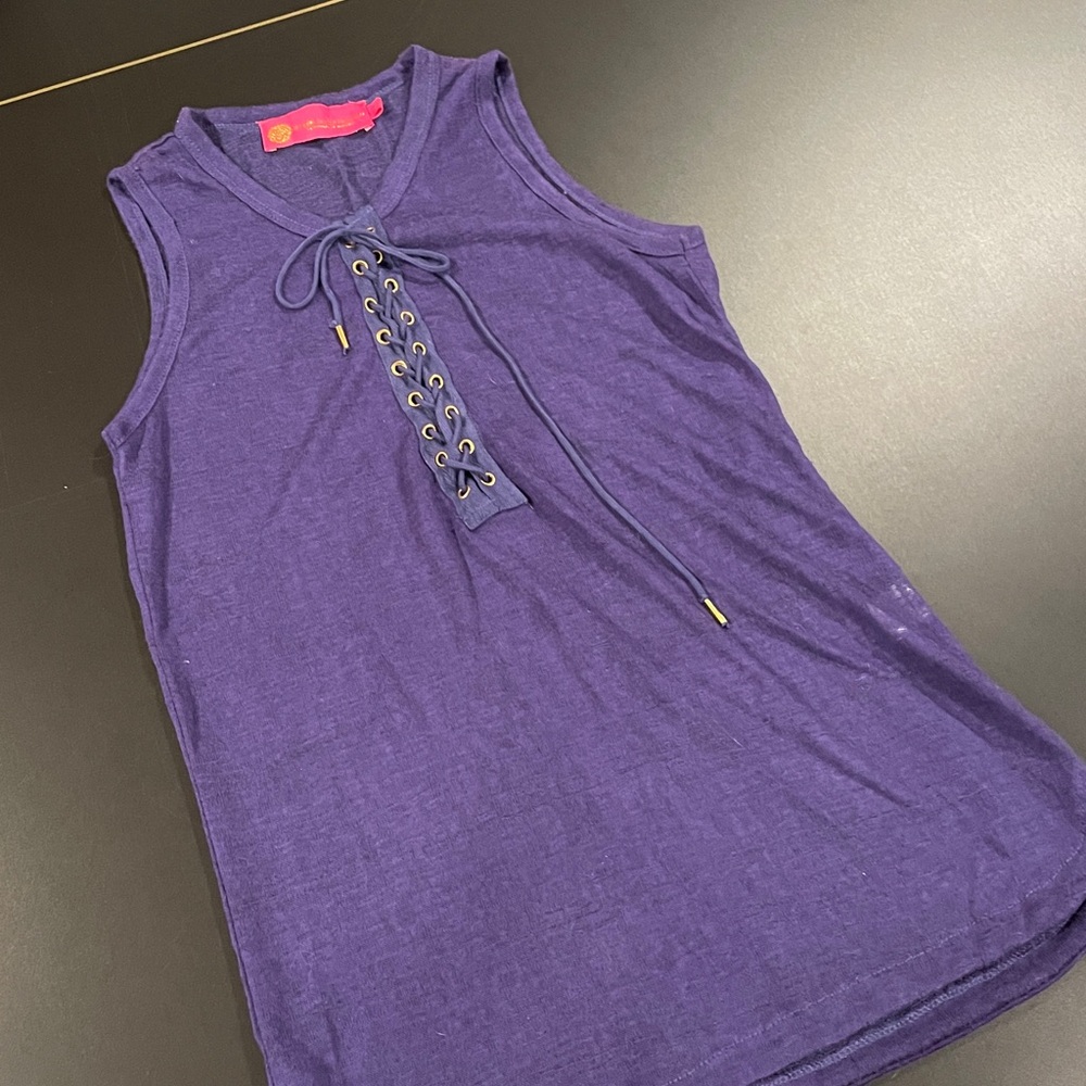 New Macbeth Collection by Margaret Josephs Purple Knit Top